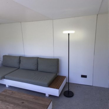 Lutec Pops - lampadaire avec panneau solaire - 30 x173,5 cm - IP54 - noir