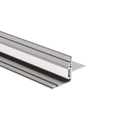 KLUS NISA-NI - profilé LED encastré pour plaque de plâtre de 12mm - 5,7 x 3,2 cm - aluminium