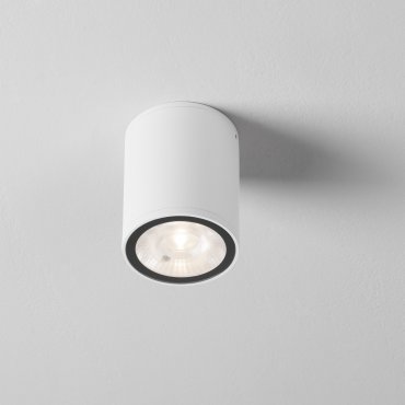 Nova Luce Lumina - plafonnier extérieur - Ø 8 x 10 cm - 9W LED inclus - IP65 - blanc sablé