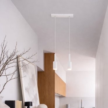 Nova Luce Joy - suspension - 30 x 3 x 200 cm - 14W LED inclus - blanc sable