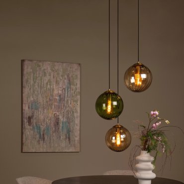 Lucide Monsaraz - lampe suspendue - Ø 35 x 150 cm - multicolore
