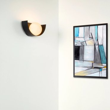 Lucide Benni - applique murale - 21 x 12 x 10,5 cm - noir