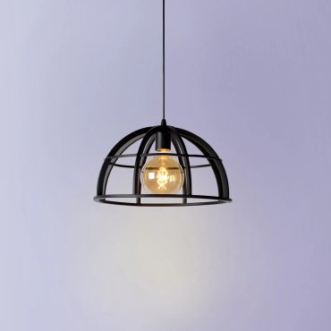Lucide Dikra - lampe suspendue - Ø 40 x 150 cm - noir