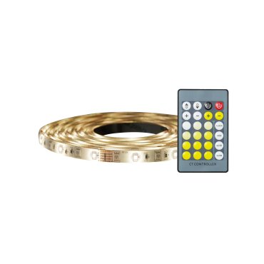 Nordlux Bande LED - 0,8 cm de large, 500 cm de long - 12Vdc - dimmable avec télécommande - 3W LED par mètre - IP44