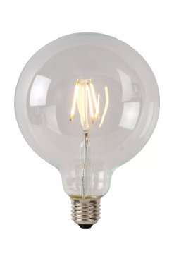 Lucide Lampe à incandescence LED classe B - Ø 9,5 x 13,8 cm - E27 - 7W dimmable - 2700K - transparent
