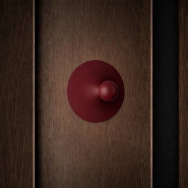 Nova Luce Edem - applique murale - Ø 25 x 11 cm - 9W LED inclus - rouge