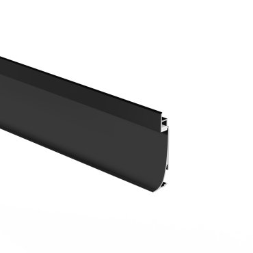 Klus Olis-K - profilé de plinthe en aluminium - 2,41 x 9 cm - noir