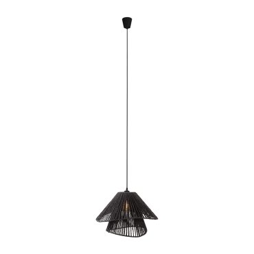 Maxlight Amalfi II - lampe suspendue - Ø 45 x 165 cm - noir