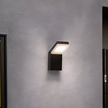 Nova Luce Farge - applique murale d’extérieur - 10 x 22 x 16,5 cm - 12W LED inclus - IP65 - anthracite foncé