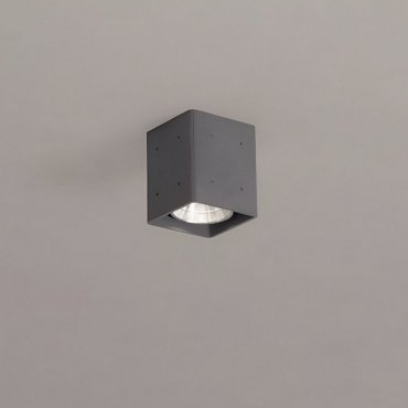 Nova Luce Ritz - plafonnier d'extérieur - 10,2 x 12 x 10,2 cm - 10W LED inclus - IP65 - gris