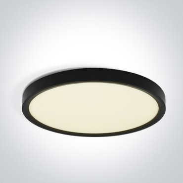 ONE Light Plafo - plafonnier - Ø 50 x 2,7 cm - 40W LED inclus - noir