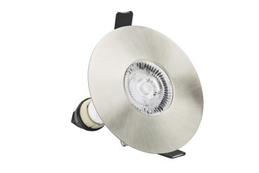 Integral LED Vienna - spot encastré - Ø 110 mm, Ø 70-100 mm encastré - IP65 - nickel satiné
