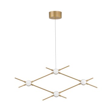 Nova Luce Atomo - lampe suspendue - 70 x 6 x 120 cm - 4 x 2,4W LED inclus - or