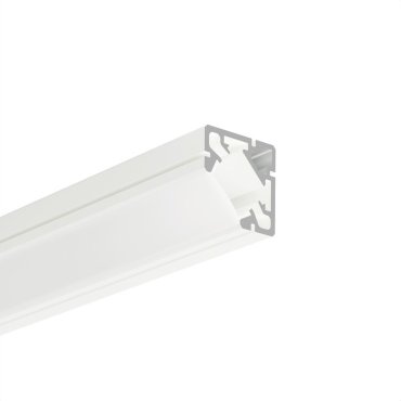 Klus 45-plus - profilé LED d’angle - 1,9 x 1,9 cm - blanc