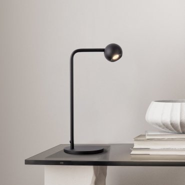 Nova Luce Sfera - lampe de table - 14 x 35,5 x 22,5 cm - 6W LED inclus - noir sablé