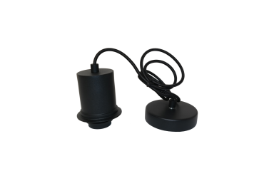SECONDE CHANCE -Artdelight Rosario - set de suspension pour Ø 20 cm - 150 cm - noir