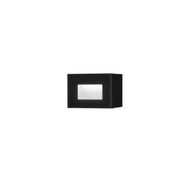 Konstsmide Chieri – applique murale extérieure – 12 x 5,5 x 8 cm – 4W LED inclus – IP54 – noir
