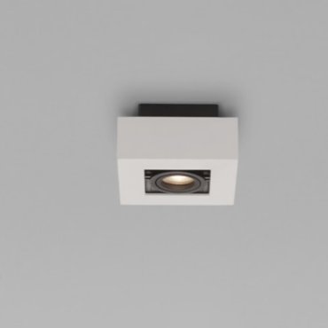 Nova Luce Robin - spot en saillie - 14,5 x 14,5 x 8,6 cm - blanc et noir