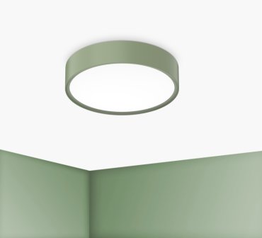 Century Italia Blanca Luxe - plafonnier - Ø 30 x 7 cm - 17W LED inclus - vert