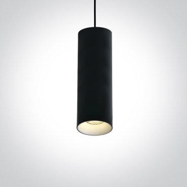 ONE Light Cylinder - lampe suspendue - Ø 7,5 x 224 cm - noir