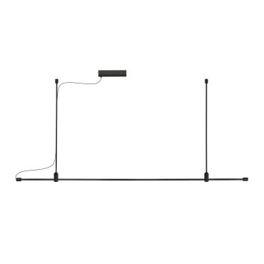 Nova Luce Grammi - système de rail magnétique - 200 x 120 cm - noir