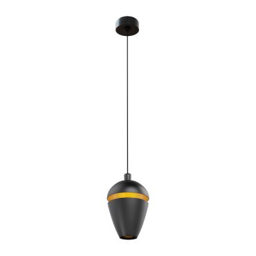 Maxlight Cometshine - lampe suspendue - Ø 8,3 x 150 cm - 8W LED inclus - noir