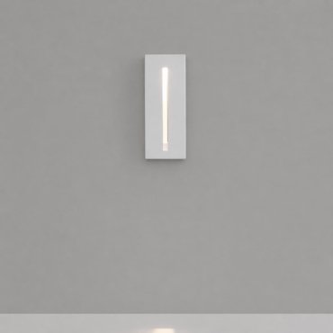 Nova Luce Aizen - applique encastrée - 5 x 13,5 x 6,5 cm - 3W LED inclus - IP65 - blanc sablé