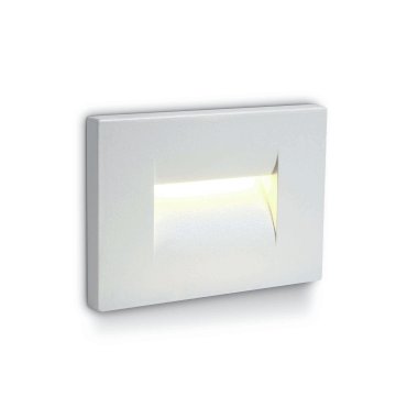 ONE Light Outdoor Dark Light Wall Recessed - applique murale encastrée - 10,7 x 6,5 x 7,5 cm - 3,6W LED inclus - IP65 - blanc