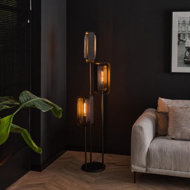 Vico Wilder 3L - lampadaire - 42 x 42 x 170 cm - artic noir