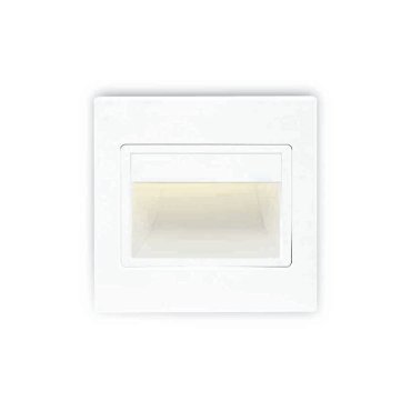 ONE Light Indoor Square Wall Recessed - applique murale encastrée - 9,4 x 3,5 x 9,4 cm - 1,5W LED inclus - blanc