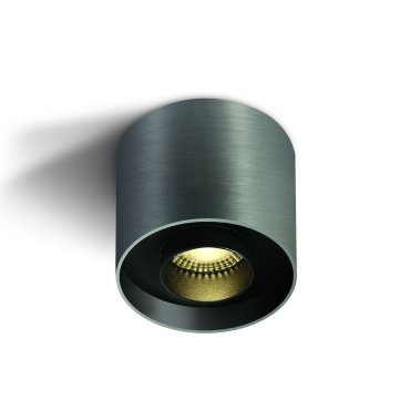 ONE Light Dark Light Cylinders - spot en saillie avec réflecteurs interchangeables - Ø 10 x 10 cm - 22W LED inclus - gris