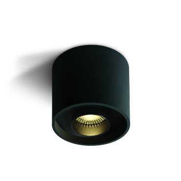 ONE Light Dark Light Cylinders - spot en saillie 1L - Ø 10 x 10 cm - 22W LED inclus - noir