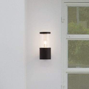 Nova Luce Cetera - applique murale extérieure - Ø 9 x 21 x 14,1 cm - IP54 - anthracite foncé