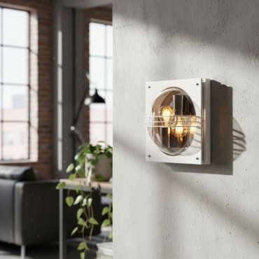 Lucide Privas - Applique d'extérieur - 30,3 x 15,3 x 30,3 cm - IP44 - blanc
