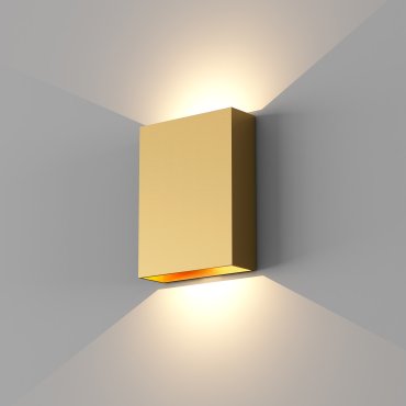 Artdelight Memphis – applique murale – 4 x 12 x 16 cm – 6W LED inclus – IP65 – or chaud