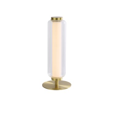 Searchlight Mod - lampe à poser - Ø 13 x 32 cm - 8W LED inclus - laiton satiné