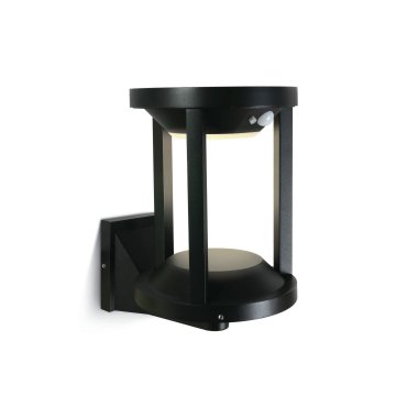 ONE Light Solar Cages - Applique solaire extérieure avec détecteur de mouvement - 21,5 x 16 x 23,7 cm - 2W LED inclus - IP65 - noir