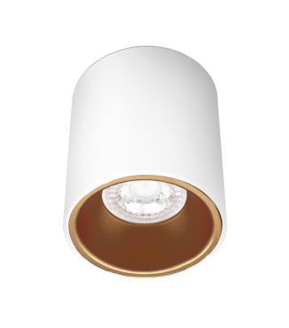 Century Italia Essenza - spot de construction 1L - Ø 8 x 9,8 cm - or et blanc