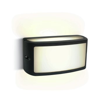 ONE Light Outdoor Wall Up &amp; Down Lights - applique murale extérieure - 22 x 6,5 x 10,8 cm - 10W LED inclus - IP54 - anthracite