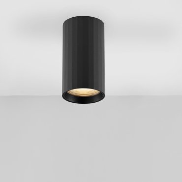 Nova Luce Mare - plafonnier - Ø 5,5 x 10 cm - noir sablé