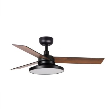 Faro Rudder Tak 3 S - ventilateur de plafond avec lumière - Ø 106 cm - noir mat - 4000K