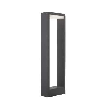 Nova Luce Lugo - lampe de jardin - 6 x 15 x 50 cm - 10W LED inclus - IP54 - gris foncé