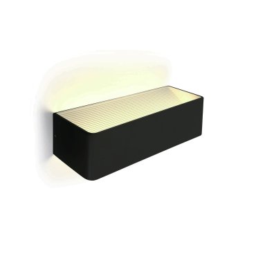 ONE Light Backlight Wall Range - applique murale - 37 x 10 x 8 cm - 12W LED inclus - noir