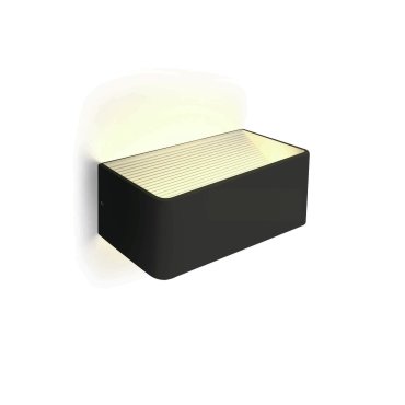 ONE Light Backlight Wall Range - applique murale - 20 x 10 x 8 cm - 6W LED inclus - noir