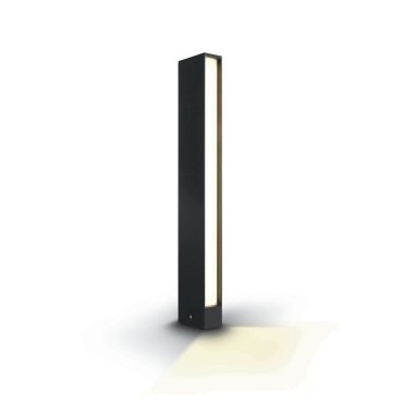 ONE Light LED Garden Path Lights - poteau de jardin - 10 x 5 x 60 cm - 8W LED inclus - IP54 - anthracite