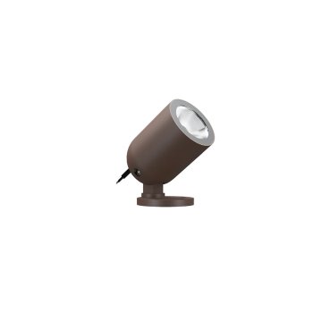 VK Lighting Sui - spot au sol en saillie - Ø 7 x 9,8 cm - 12W LED inclus - IP65 - Brun rouille