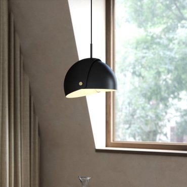Design For The People Align - lampe suspendue - Ø 33,4 x 327,1 cm - noir