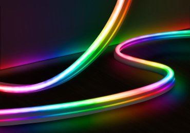 Century Italia Magic - largeur 0,8cm - longueur 500cm - 230V - dimmable avec télécommande - 4,8W LED par mètre - 60 LED par mètre - IP67 - RGB
