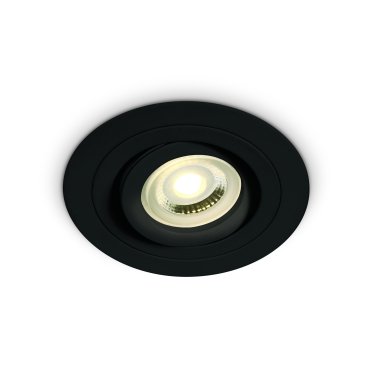 ONE Light - spot encastrable - Ø 92 mm, Ø 80 mm encastrable - noir