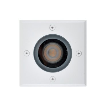 Roi Du Luminaire Hades - spot carré pour l'extérieur - 110 x 110 mm, Ø100 mm à encastrer - IP67 - blanc